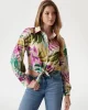Guess LS BOWED JUN SHIRT Kadın Çok Renkli Gömlek W5GH0IWH9C2-P8FY