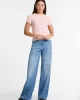 Guess jeans Gj Ss Cn Embro Slım Top Kadın Pembe T-Shirt W5GP62KA0H1-G6R4