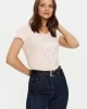 Guess SS VN PYTHON TRIANGLE TEE Kadın Pembe T-shirt W5RI21J1314-A61L