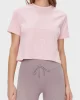 Guess ADELE CROP T-SHIRT Kadın Pembe T-shirt V2YI06K8HM0-G6O1