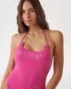 Guess GUESS LOGO ONE PIECE REM PAD Kadın Pembe Mayo E5GJ53MC040-G4D6