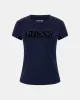 Guess SS PONY HAIR LOGO R5 TEE Kadın Lacivert T-shirt W5GI42J1314-G7P1