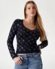 Guess ROSIE 4G VN LS SWTR Kadın Lacivert Kazak W5GR07Z3D60-G7P1