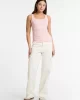 Guess Jeans GJ TANK TOP SLIM RIB EMBRO Kadın Pembe Atlet W5GP26KA0H1-G6R4