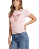 Guess Jeans GJ SS CN SLIM ICONIC TEE Kadın Pembe T-shirt W4YI04J1314-G682