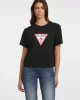Guess Jeans GJ SS CN BOXY ICONIC Kadın Siyah T-shirt W4YI73K8HM0-JBLK
