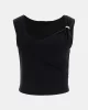 Guess Aımee Ss Jewel Drap Top Kadın Siyah Bluz W5GP22KAQL2-JBLK