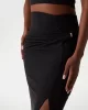 Guess AIMEE JEWEL DRAP SKIRT Kadın Siyah Etek W5GD0EKAQL2-JBLK
