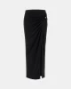 Guess AIMEE JEWEL DRAP SKIRT Kadın Siyah Etek W5GD0EKAQL2-JBLK