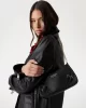 Guess BRAMINA TOP ZIP SHOULDER Kadın Siyah Omuz Çantası HWZG9636180-BLA