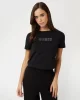 Guess BRIANA SS T-SHIRT Kadın Siyah T-shirt V3BI11J1314-JBLK