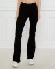 Guess CROCUS RIB MINI FLARE PANTS Kadın Siyah Tayt V5GB11KCRS2-JBLK