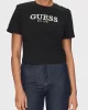Guess CN SS CROPPED WASHED LOGO TEE Kadın Siyah T-shirt W5GI15K8FQ4-JBLK