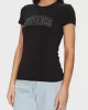 Guess CN SS LOGO LACE TEE Kadın Siyah T-shirt W5GI04J1314-JBLK