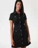 Guess ES SS ELORA POCKETS DRESS Kadın Siyah Elbise W5GK70KCBO2-JBLK