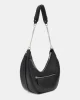 Guess Fedora Hobo Kadın Siyah Omuz Çantası HWBG9519010-BLA