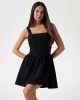Guess Kadın Siyah Fit and  flare kısa elbise