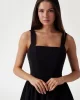 Guess Kadın Siyah Fit and  flare kısa elbise