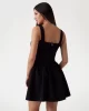 Guess Kadın Siyah Fit and  flare kısa elbise
