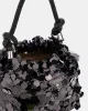 Guess HOLIDAY SHINE TOP HANDLE POUCH Kadın Siyah Omuz Çantası HWEG9538750-BLA