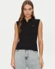 Guess Jeans GJ SLEEVELESS COLLAR SLIM PKT Kadın Siyah T-shirt W5GP24KCYR1-JBLK