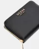 Guess LAUREL SLG MEDIUM ZIP AROUND Kadın Siyah Cüzdan SWVC8500140-BLA