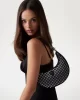 Guess Lua Small Hobo Kadın Siyah Omuz Çantası HWIM9205010-BLA