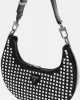Guess Lua Small Hobo Kadın Siyah Omuz Çantası HWIM9205010-BLA