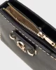 Guess NASTRA MINI CROSSBODY TOP ZIP Kadın Siyah Mini Çanta HWBG9637720-BLA