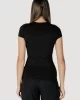 Guess SS TRIANGLE OMBRE R3 TEE Kadın Siyah T-shirt W5GI43KA0Q1-JBLK