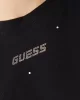 Guess PRIMULA RHINESTONES BOXY TEE Kadın Siyah T-shirt V5GI00I3Z14-JBLK
