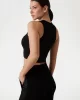 Guess Edıe Tank Top Kadın Siyah Crop V3GP19K8RT2-JBLK
