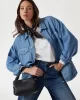 Guess SANSA TOP HANDLE CROSSBODY Kadın Siyah El Çantası HWNG8476110-BLA