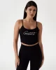 Guess Sunflower Rıb Top Kadın Siyah Atlet V5GP16K8RT2-JBLK