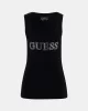 Guess SL EMBELLISHED LOGO  TANK TOP Kadın Siyah Atlet W5GP29KA0H1-JBLK