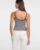 Guess Jeans GJ EMB STAR TANK TOP STRIPED Kadın Siyah Atlet W5GP35KCIE1-S94A