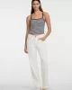 Guess Jeans GJ EMB STAR TANK TOP STRIPED Kadın Siyah Atlet W5GP35KCIE1-S94A