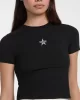 Guess Jeans GJ SS CN BABY EMB STAR TEE Kadın Siyah T-shirt W5GI38J1314-JBLK