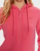 Guess Allıe Scuba Hoodıe Zıp Sweatsh Kadın Pembe Eşofman Üstü V3RQ11K7UW2-G65P
