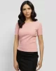Guess STEFFI SS T-SHIRT Kadın Pembe T-shirt V5RI04KCLH0-G6J8