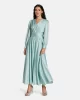 Guess HELENE MAXI DRESS Kadın Yeşil Elbise W5PK1XWD8G2-G7R6
