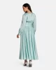 Guess HELENE MAXI DRESS Kadın Yeşil Elbise W5PK1XWD8G2-G7R6