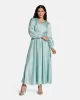 Guess HELENE MAXI DRESS Kadın Yeşil Elbise W5PK1XWD8G2-G7R6