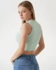 Guess ALEXIA TANK TOP Kadın Yeşil Crop W4GZ34Z3F40-A72C