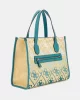 Guess SILVANA 2 COMP TOTE Kadın Çok Renkli El Çantası HWSW8665220-TLG