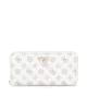 Guess LAUREL SLG LARGE ZIP AROUND Kadın Beyaz Cüzdan SWPG8500146-WLO