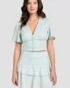 Guess LUIZA TOP Kadın Mavi Etek W5GH82D5N81-TCPA