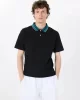 Guess LYLE SS POLO Erkek Siyah T-shirt M5RP60K7O64-JBLK