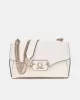Guess NASTRA CONVERTIBLE XBODY FLAP Kadın Beyaz Çapraz Çanta HWBG9637210-OFF