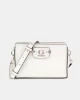 Guess NASTRA MINI CROSSBODY TOP ZIP Kadın Beyaz Mini Çanta HWBG9637720-OFF